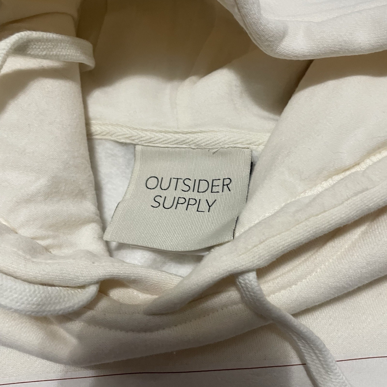 Outsider Supply Coronation Organic Heavyweight Hoodie Art Ivory Size M $180 — image 6 of 8
